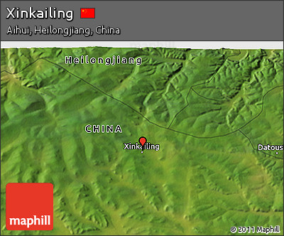 Satellite 3D Map of Xinkailing