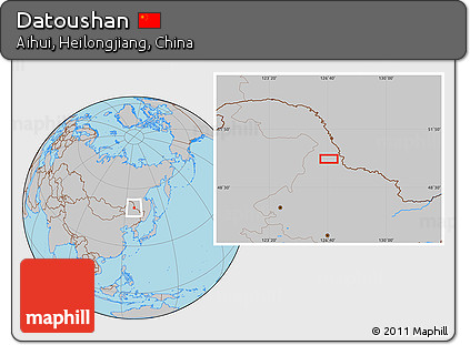 Gray Location Map of Datoushan