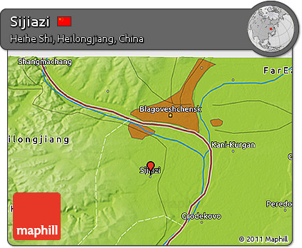 Physical 3D Map of Sijiazi