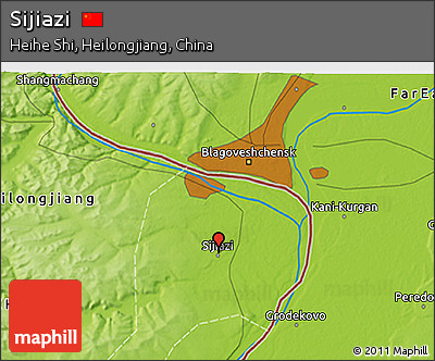 Physical 3D Map of Sijiazi