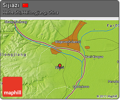 Physical 3D Map of Sijiazi