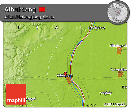 Physical Map of Aihuixiang