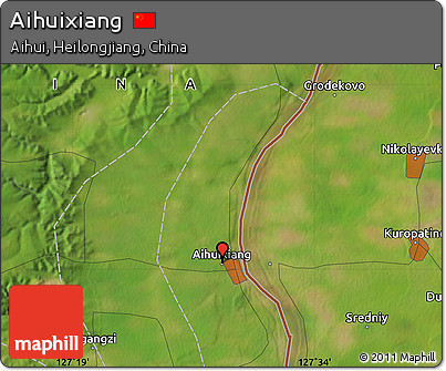 Satellite Map of Aihuixiang