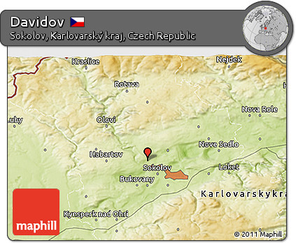 Physical 3D Map of Davidov