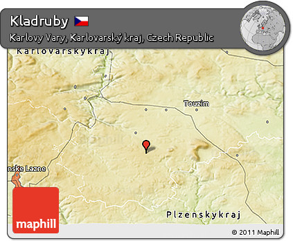 Physical 3D Map of Kladruby
