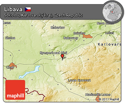 Physical 3D Map of Libava