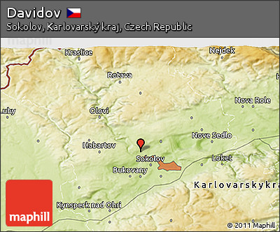 Physical 3D Map of Davidov