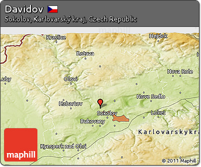 Physical 3D Map of Davidov