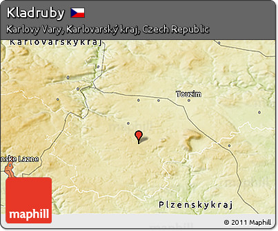 Physical 3D Map of Kladruby