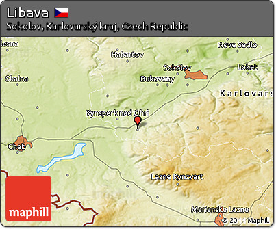 Physical 3D Map of Libava