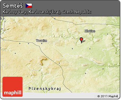 Physical 3D Map of Semtěš