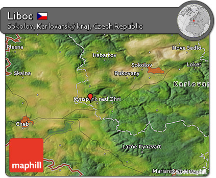 Satellite 3D Map of Liboc