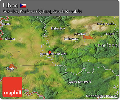 Satellite 3D Map of Liboc
