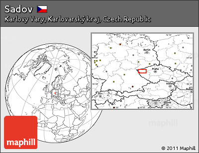 Blank Location Map of Sadov