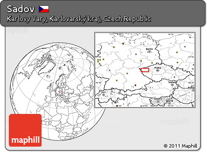 Blank Location Map of Sadov