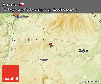 Physical Map of Pavice