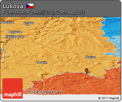 Political Panoramic Map of Luková