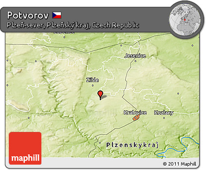 Physical 3D Map of Potvorov