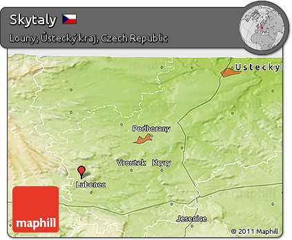 Physical 3D Map of Skytaly
