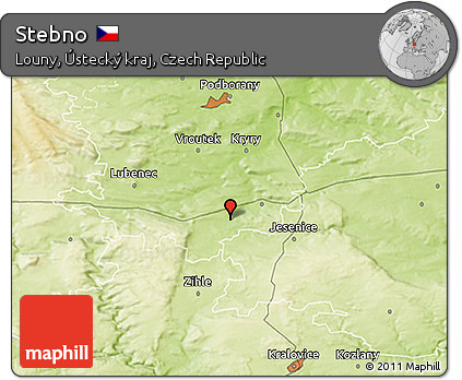 Physical 3D Map of Stebno