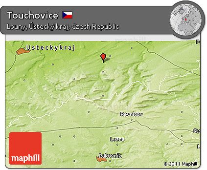 Physical 3D Map of Touchovice