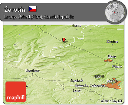 Physical 3D Map of Žerotín