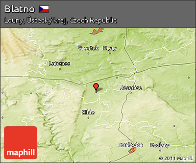 Physical 3D Map of Blatno