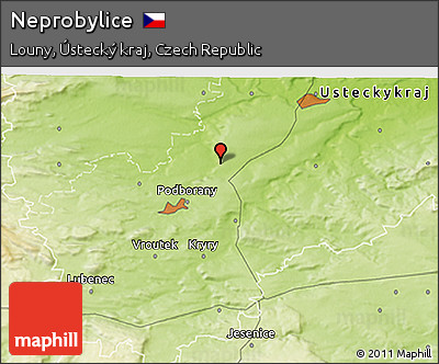 Physical 3D Map of Neprobylice