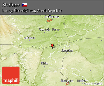 Physical 3D Map of Stebno