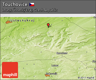 Physical 3D Map of Touchovice