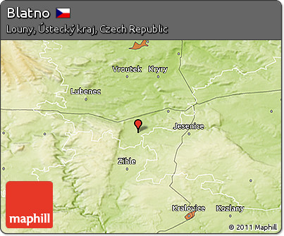 Physical 3D Map of Blatno