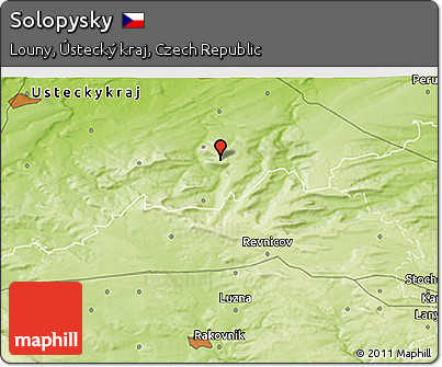 Physical 3D Map of Solopysky