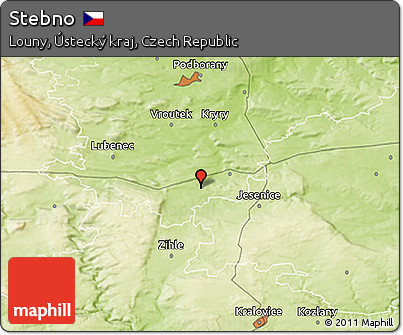 Physical 3D Map of Stebno