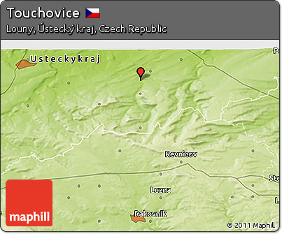 Physical 3D Map of Touchovice