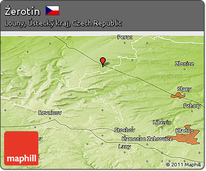 Physical 3D Map of Žerotín