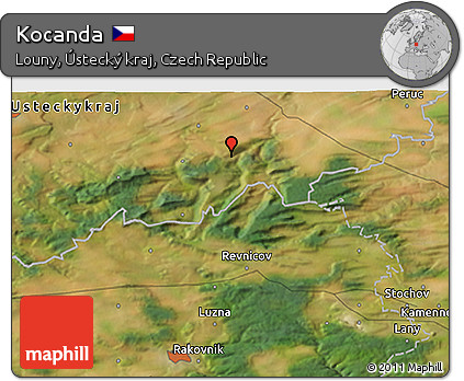 Satellite 3D Map of Kocanda