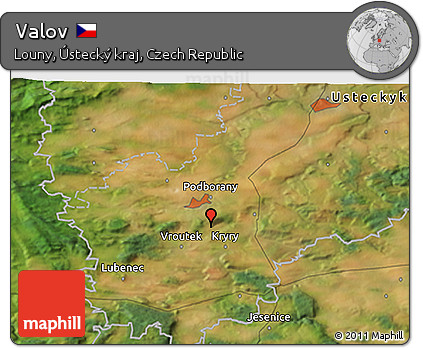 Satellite 3D Map of Valov