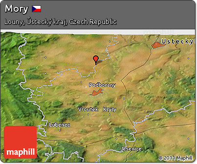 Satellite 3D Map of Mory