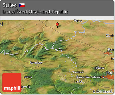 Satellite 3D Map of Sulec