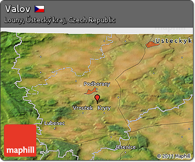 Satellite 3D Map of Valov