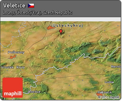 Satellite 3D Map of Veletice