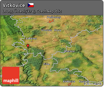 Satellite 3D Map of Vítkovice