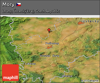 Satellite 3D Map of Mory