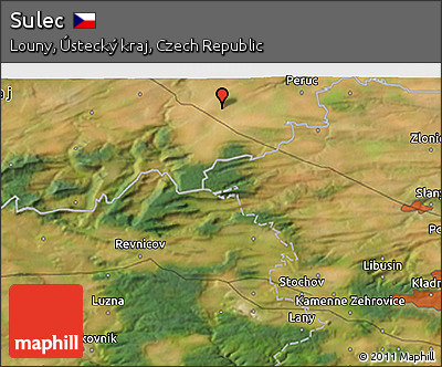 Satellite 3D Map of Sulec