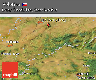 Satellite 3D Map of Veletice