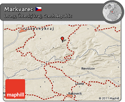 Shaded Relief 3D Map of Markvarec