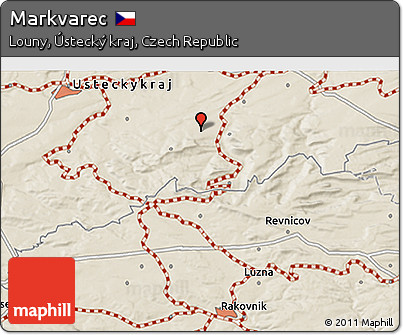 Shaded Relief 3D Map of Markvarec