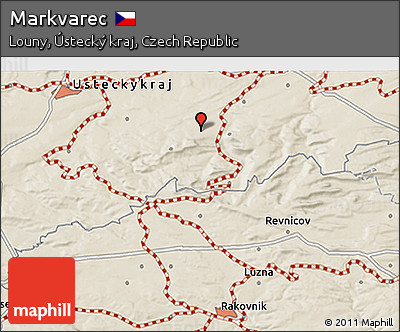 Shaded Relief 3D Map of Markvarec
