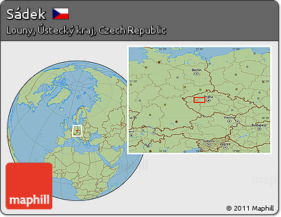 Savanna Style Location Map of Sádek