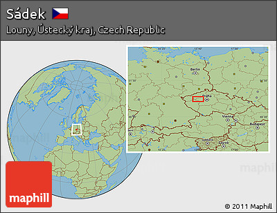 Savanna Style Location Map of Sádek